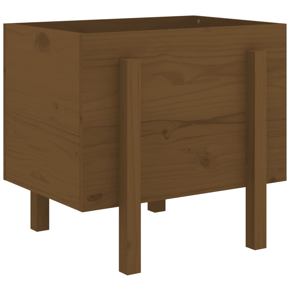 810552 vidaXL Plantenbak 62x50x57 cm massief grenenhout honingbruin is nu te koop bij PeponiXL, paradijselijk wonen!