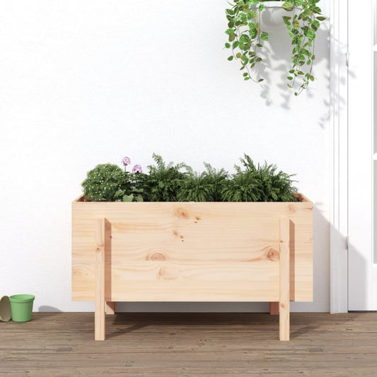 Plantenbak verhoogd 101x50x57 cm massief grenenhout is nu te koop bij PeponiXL, paradijselijk wonen!