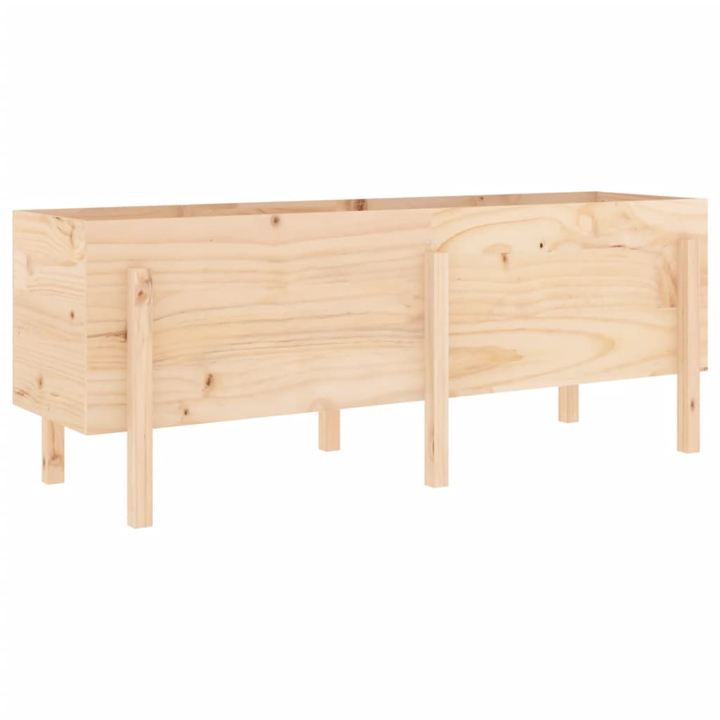 Plantenbak verhoogd 160x50x57 cm massief grenenhout is nu te koop bij PeponiXL, paradijselijk wonen!