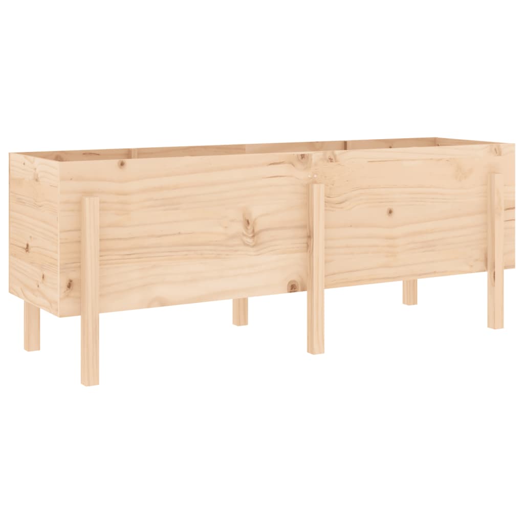 Plantenbak verhoogd 160x50x57 cm massief grenenhout is nu te koop bij PeponiXL, paradijselijk wonen!