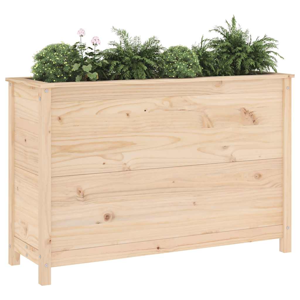 Plantenbak verhoogd 119,5x40x78 cm massief grenenhout is nu te koop bij PeponiXL, paradijselijk wonen!