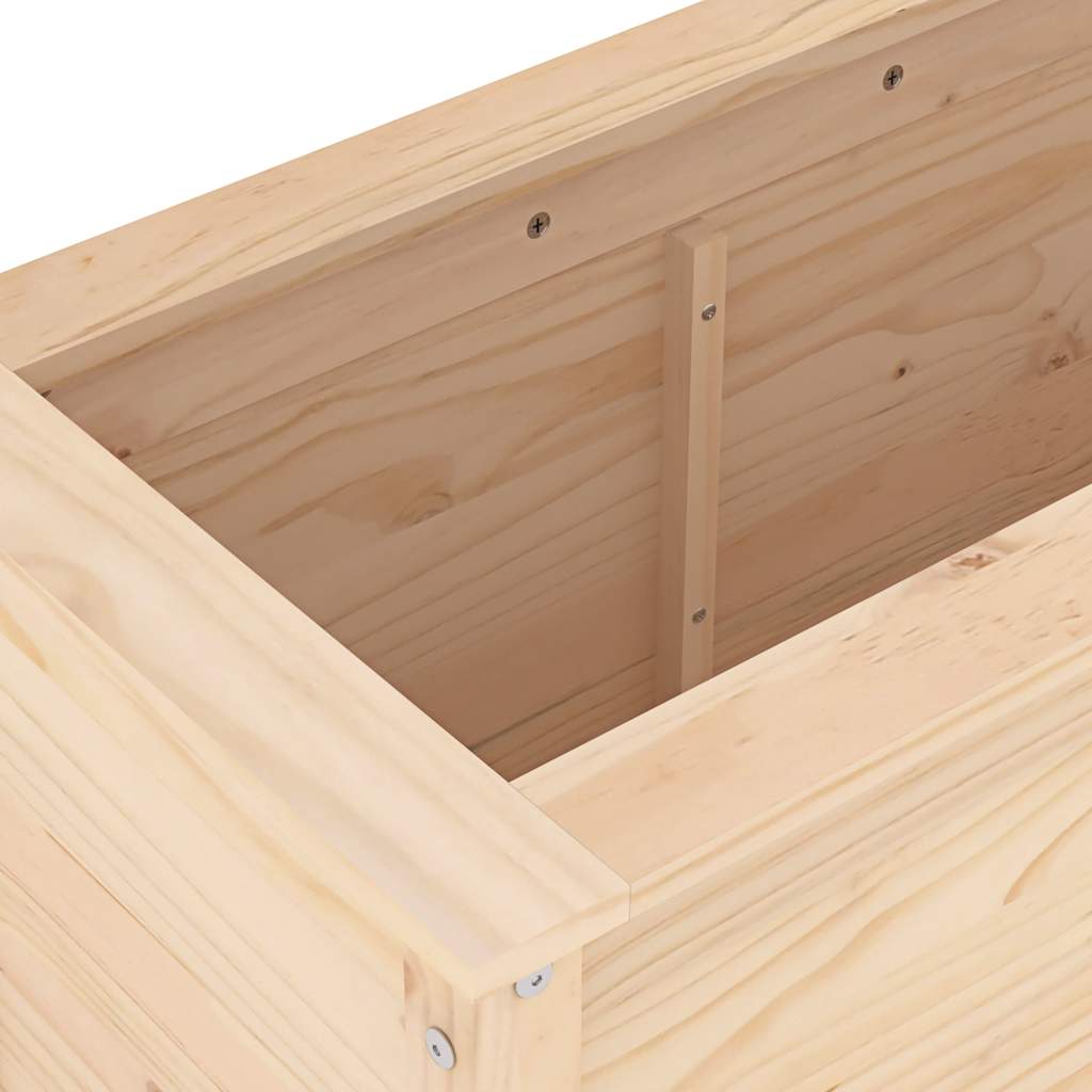 Plantenbak verhoogd 119,5x40x78 cm massief grenenhout is nu te koop bij PeponiXL, paradijselijk wonen!