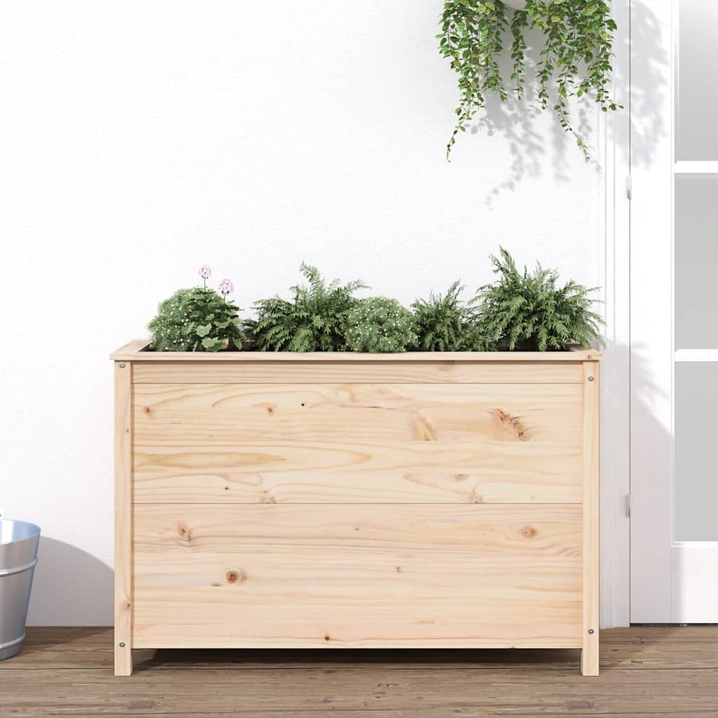 Plantenbak verhoogd 119,5x40x78 cm massief grenenhout is nu te koop bij PeponiXL, paradijselijk wonen!