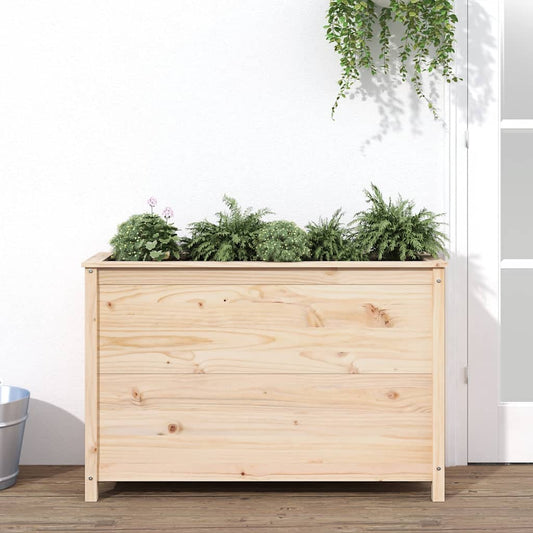 Plantenbak verhoogd 119,5x40x78 cm massief grenenhout is nu te koop bij PeponiXL, paradijselijk wonen!