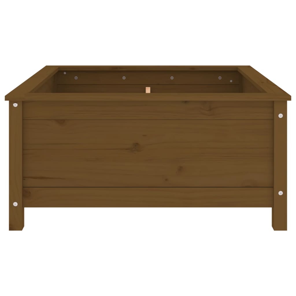 Plantenbak 82,5x82,5x39 cm massief grenenhout honingbruin is nu te koop bij PeponiXL, paradijselijk wonen!