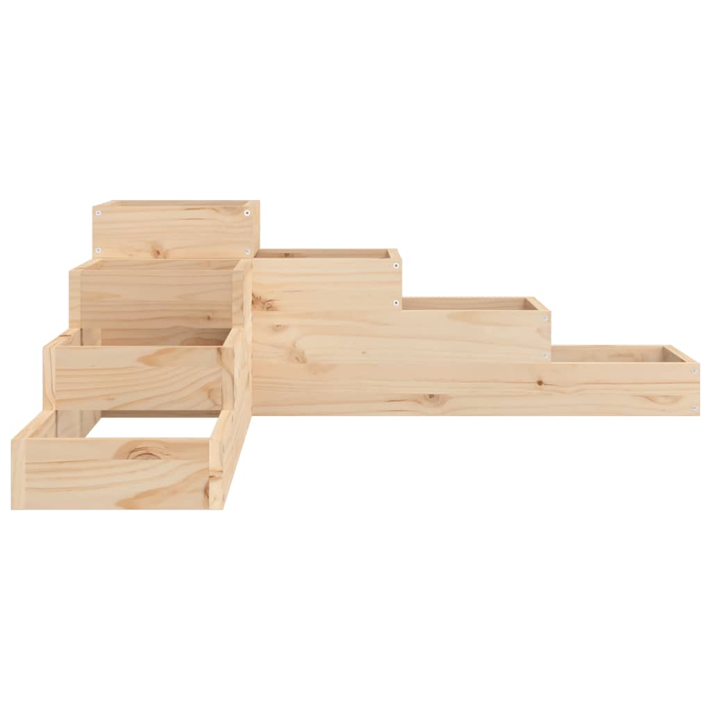 Plantenbak 4-laags 106x104,5x36 cm massief grenenhout is nu te koop bij PeponiXL, paradijselijk wonen!