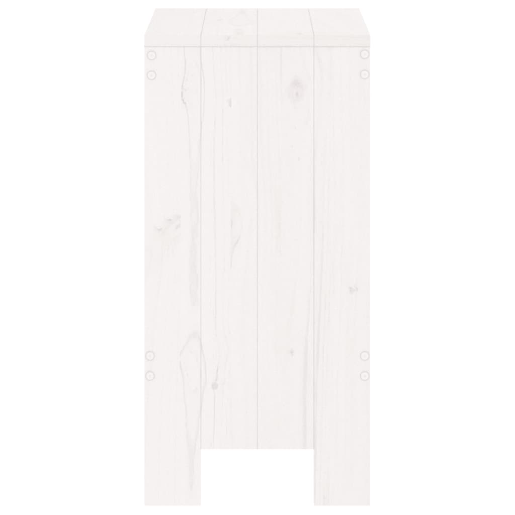 Barkrukken 2 st 40x36x75 cm massief grenenhout wit is nu te koop bij PeponiXL, paradijselijk wonen!