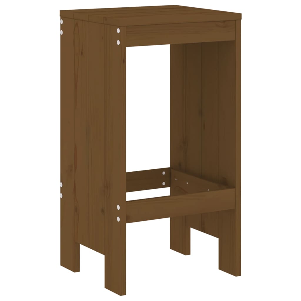 Barkrukken 2 st 40x36x75 cm massief grenenhout honingbruin is nu te koop bij PeponiXL, paradijselijk wonen!