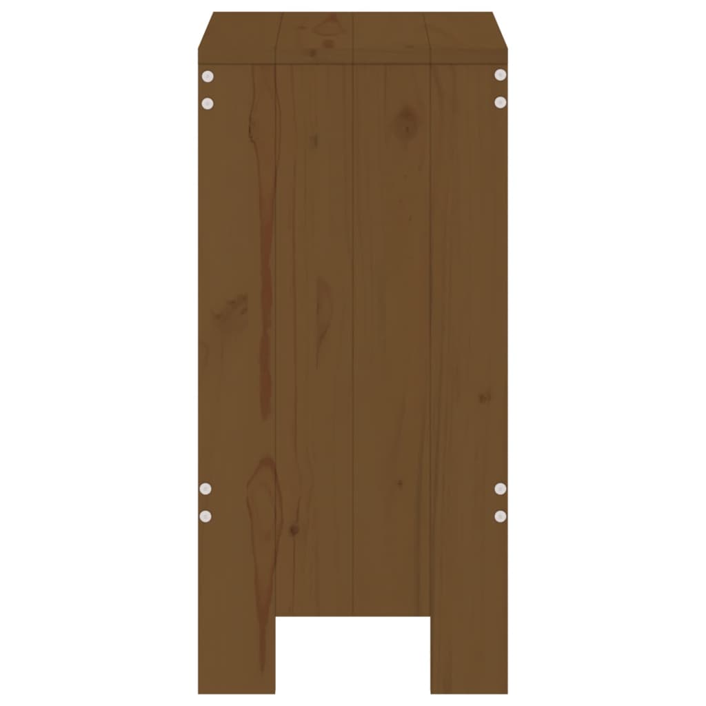 Barkrukken 2 st 40x36x75 cm massief grenenhout honingbruin is nu te koop bij PeponiXL, paradijselijk wonen!