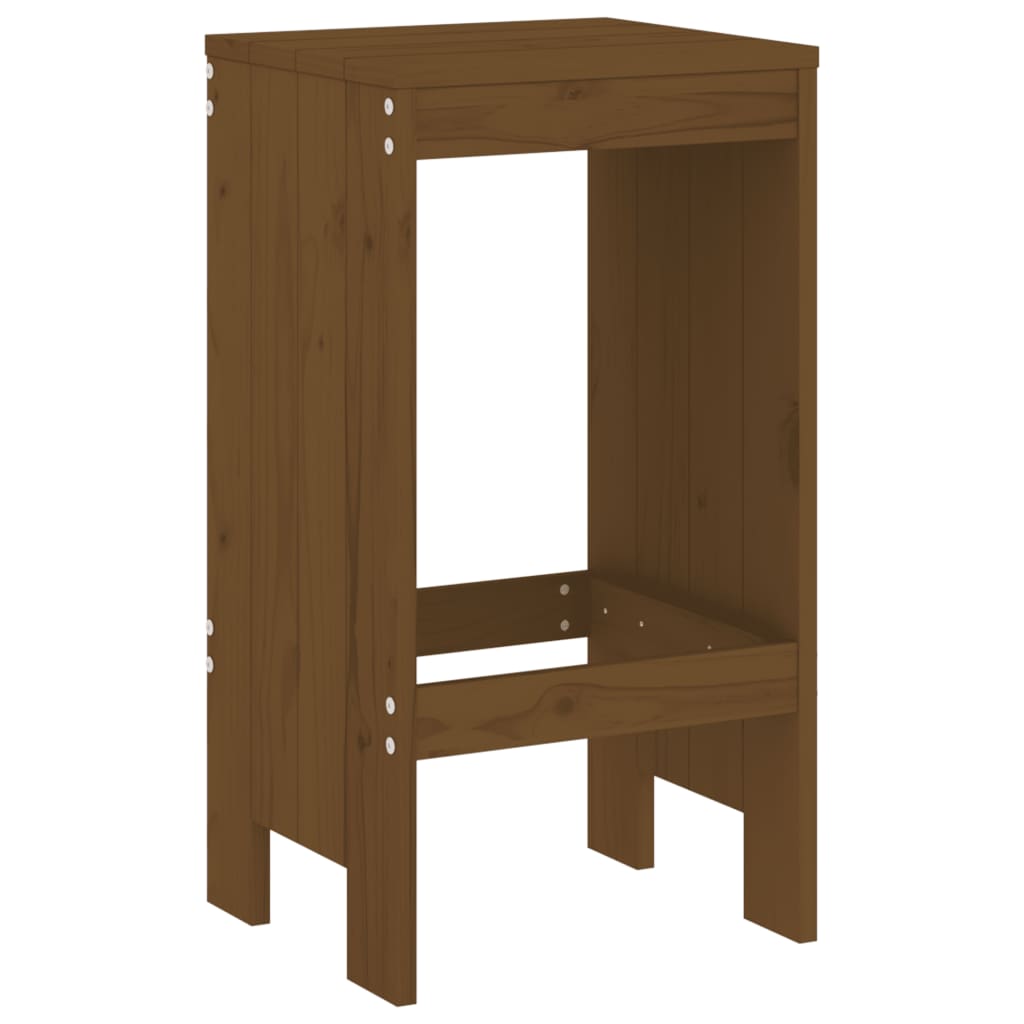 Barkrukken 2 st 40x36x75 cm massief grenenhout honingbruin is nu te koop bij PeponiXL, paradijselijk wonen!