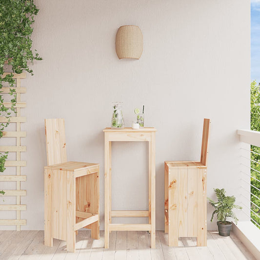 Barkrukken 2 st 40x42x120 cm massief grenenhout is nu te koop bij PeponiXL, paradijselijk wonen!