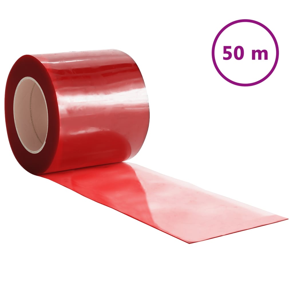 Deurgordijn 200x1,6 mm 50 m PVC rood is nu te koop bij PeponiXL, paradijselijk wonen!
