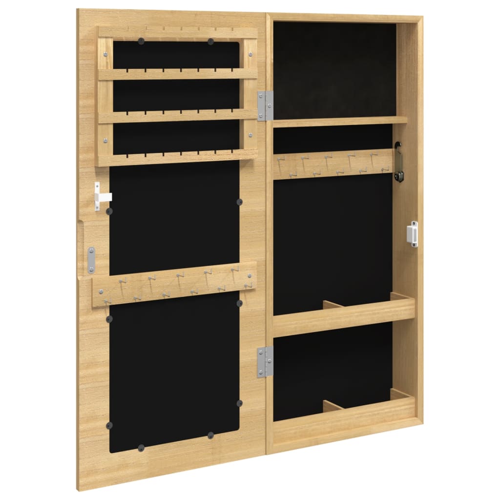 Sieradenkast met spiegel wandgemonteerd 30x8,5x67 cm is nu te koop bij PeponiXL, paradijselijk wonen!