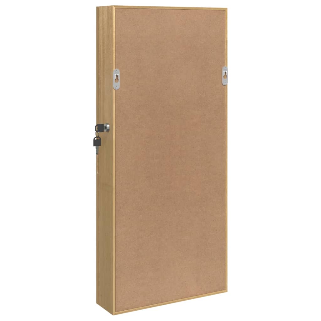 Sieradenkast met spiegel wandgemonteerd 30x8,5x67 cm is nu te koop bij PeponiXL, paradijselijk wonen!