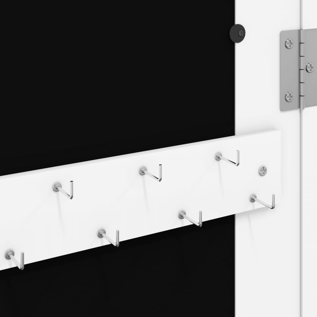 Sieradenkast met spiegel wandgemonteerd 30x8,5x90 cm wit is nu te koop bij PeponiXL, paradijselijk wonen!