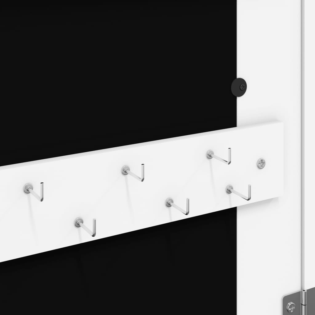 Sieradenkast met spiegel en LED wandgemonteerd wit is nu te koop bij PeponiXL, paradijselijk wonen!