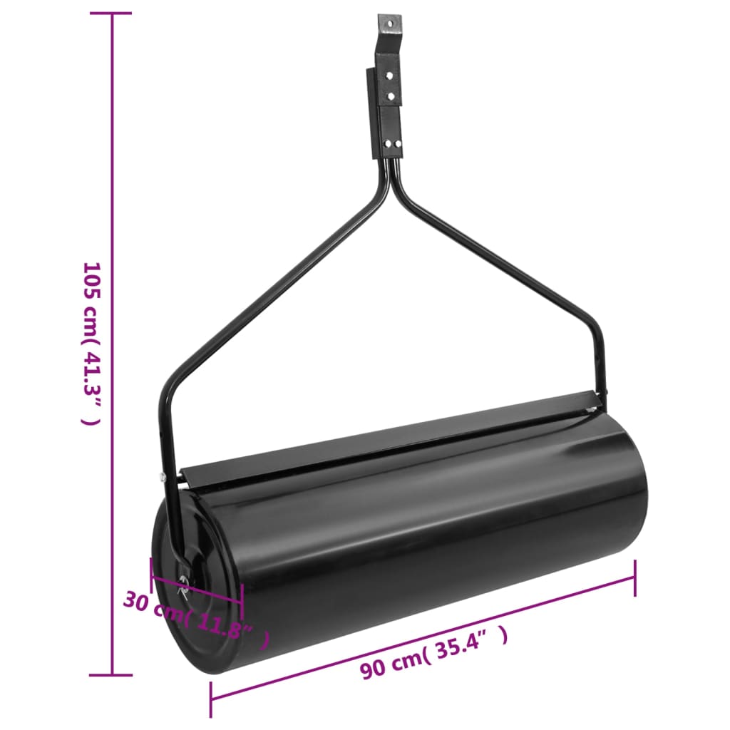 Gazonroller duwmodel 63 L ijzer zwart is nu te koop bij PeponiXL, paradijselijk wonen!