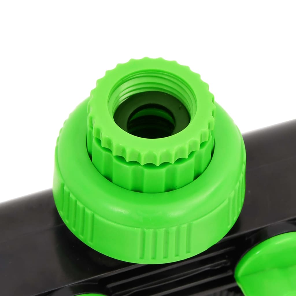 Kraanadapter 4-wegs 19,5x6x11 cm ABS & PP groen en zwart is nu te koop bij PeponiXL, paradijselijk wonen!