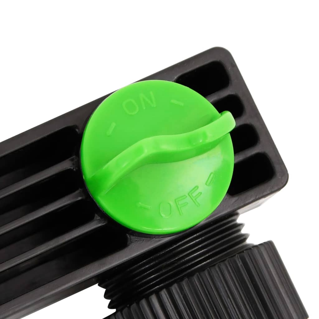 Kraanadapter 4-wegs 19,5x6x11 cm ABS & PP groen en zwart is nu te koop bij PeponiXL, paradijselijk wonen!