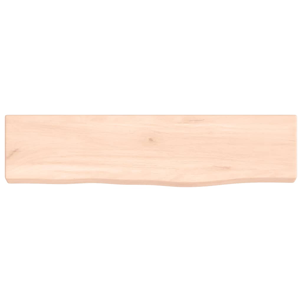 Wandschap 40x10x2 cm onbehandeld massief eikenhout is nu te koop bij PeponiXL, paradijselijk wonen!