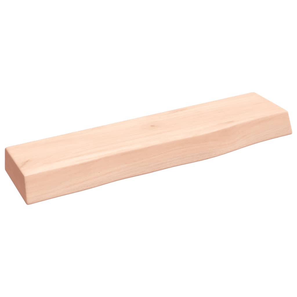 Wandschap 40x10x4 cm onbehandeld massief eikenhout is nu te koop bij PeponiXL, paradijselijk wonen!