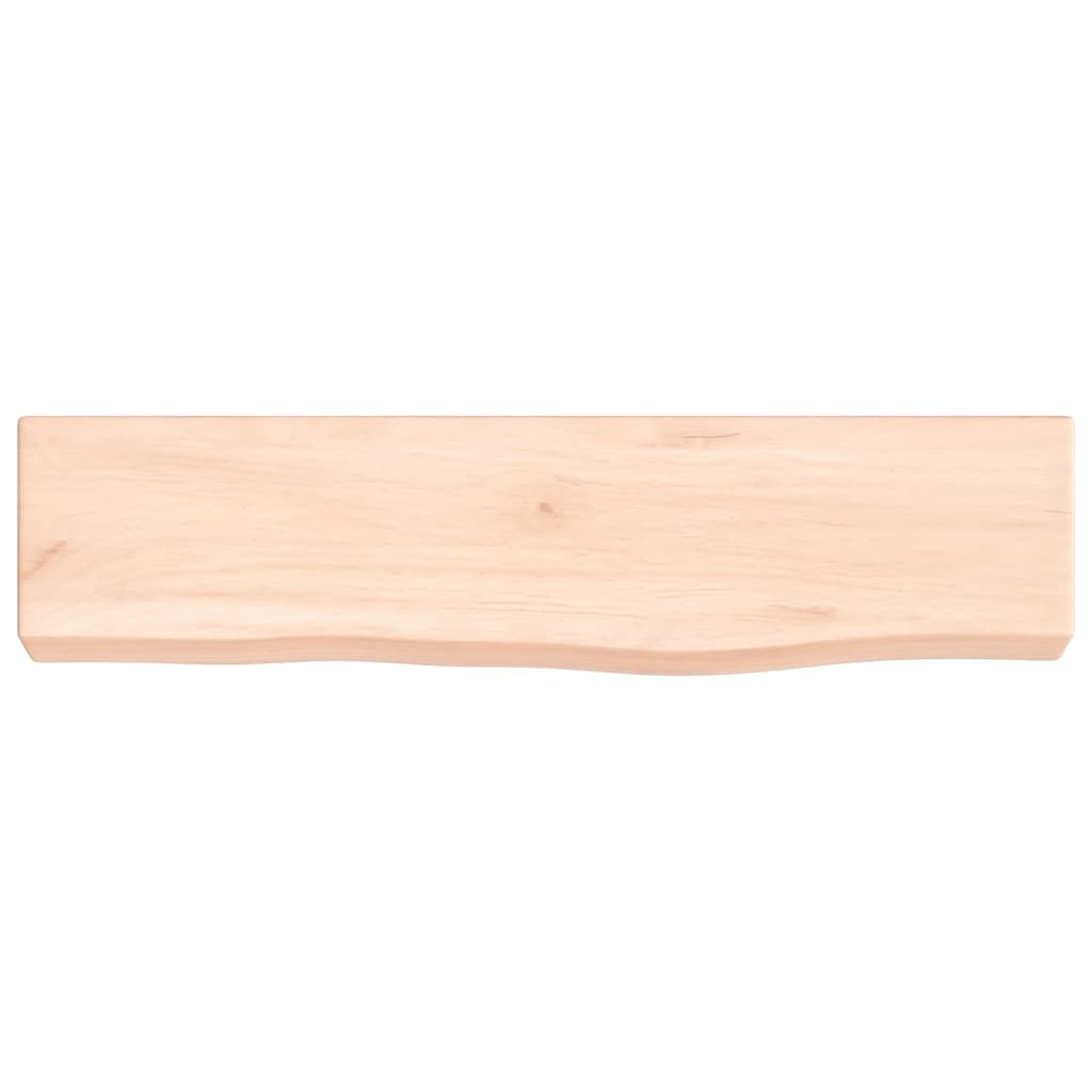 Wandschap 40x10x4 cm onbehandeld massief eikenhout is nu te koop bij PeponiXL, paradijselijk wonen!