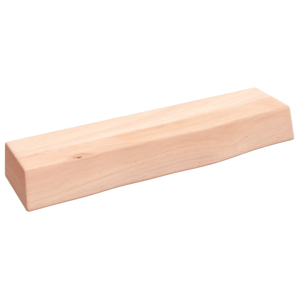 Wandschap 40x10x6 cm onbehandeld massief eikenhout is nu te koop bij PeponiXL, paradijselijk wonen!