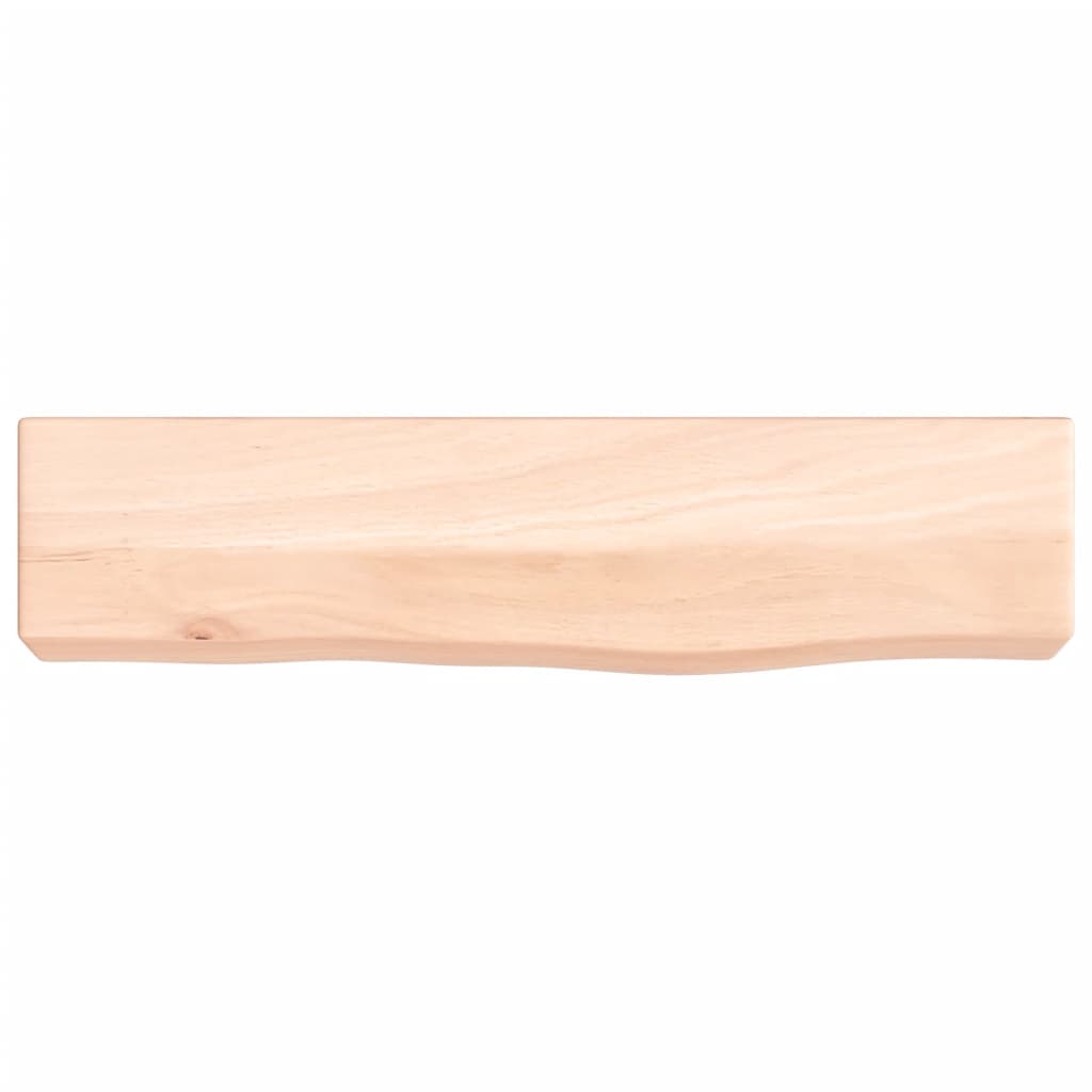 Wandschap 40x10x6 cm onbehandeld massief eikenhout is nu te koop bij PeponiXL, paradijselijk wonen!