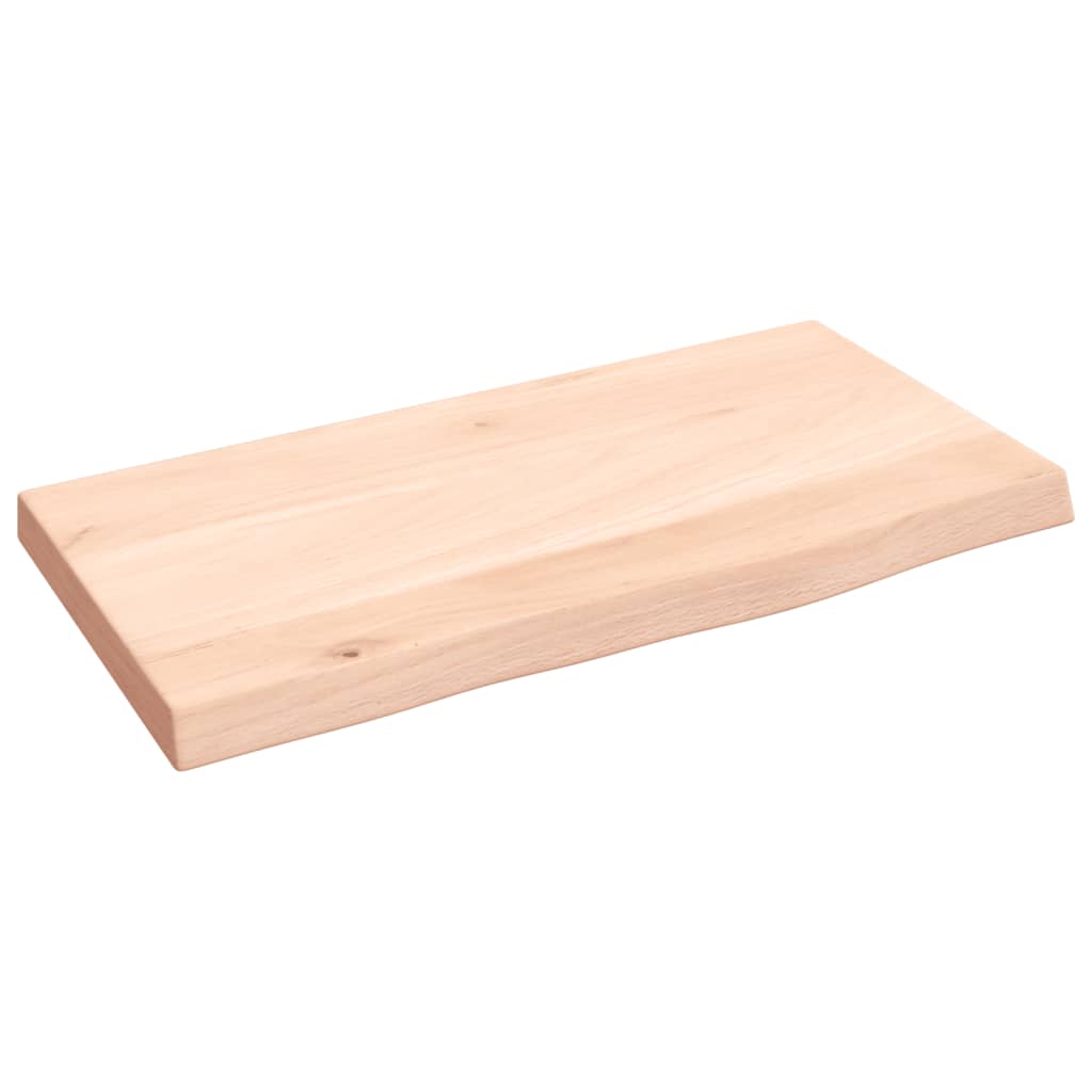 Wandschap 40x20x2 cm onbehandeld massief eikenhout is nu te koop bij PeponiXL, paradijselijk wonen!