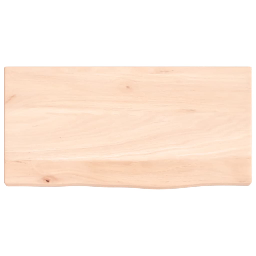 Wandschap 40x20x2 cm onbehandeld massief eikenhout is nu te koop bij PeponiXL, paradijselijk wonen!