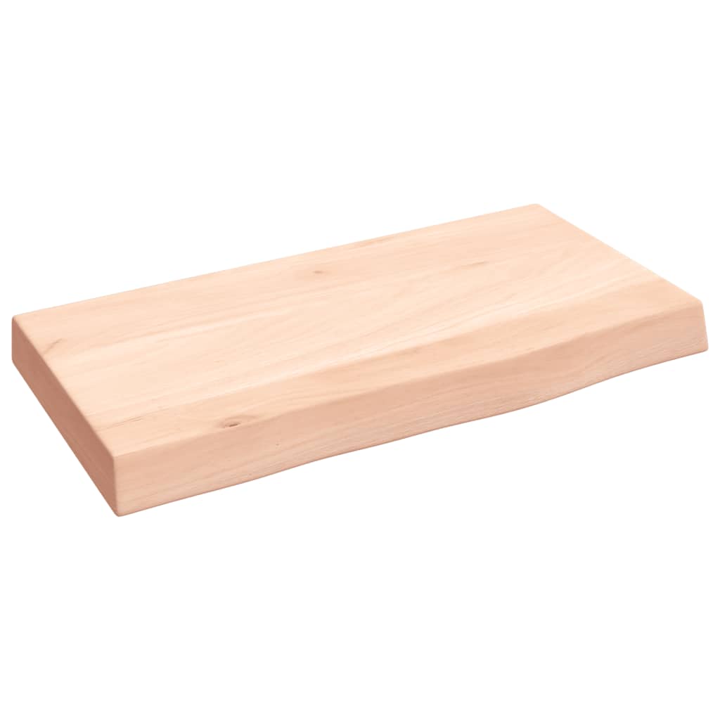 Wandschap 40x20x4 cm onbehandeld massief eikenhout is nu te koop bij PeponiXL, paradijselijk wonen!