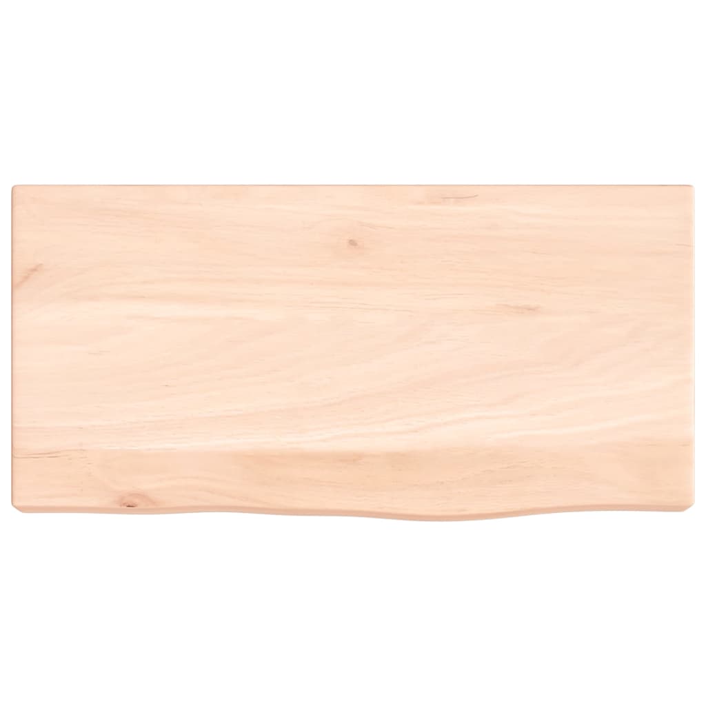 Wandschap 40x20x4 cm onbehandeld massief eikenhout is nu te koop bij PeponiXL, paradijselijk wonen!