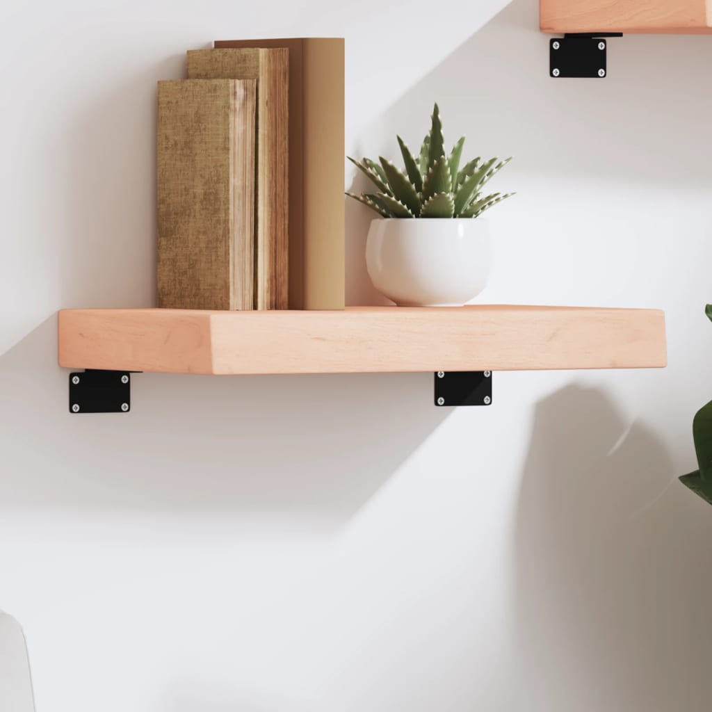 Wandschap 40x20x6 cm onbehandeld massief eikenhout is nu te koop bij PeponiXL, paradijselijk wonen!