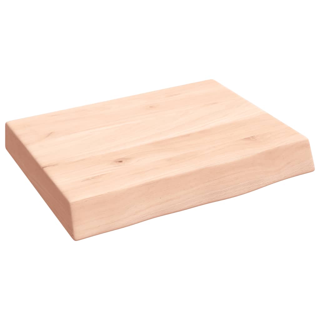Wandschap 40x30x(2-6) cm onbehandeld massief eikenhout is nu te koop bij PeponiXL, paradijselijk wonen!