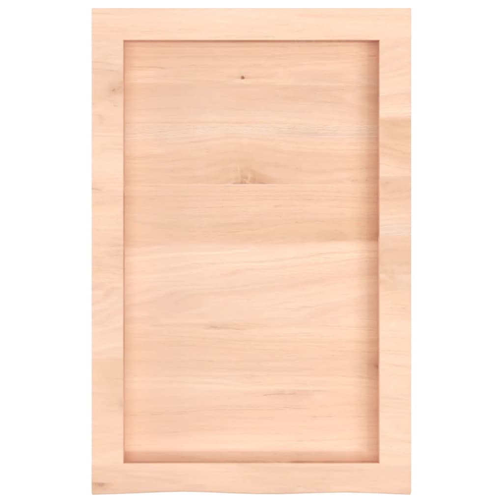 Wandschap 40x60x(2-6) cm onbehandeld massief eikenhout is nu te koop bij PeponiXL, paradijselijk wonen!