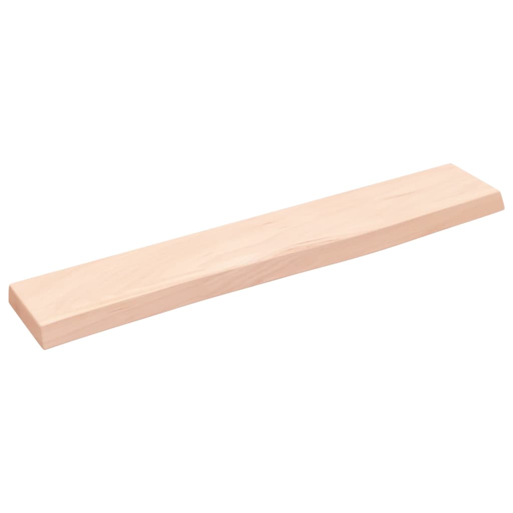 Wandschap 60x10x2 cm onbehandeld massief eikenhout is nu te koop bij PeponiXL, paradijselijk wonen!