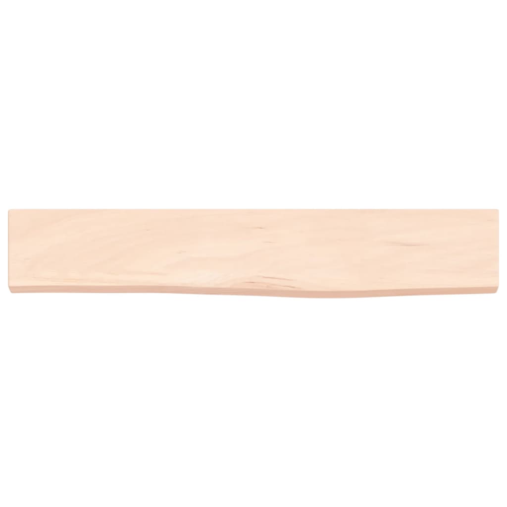 Wandschap 60x10x2 cm onbehandeld massief eikenhout is nu te koop bij PeponiXL, paradijselijk wonen!