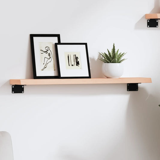 Wandschap 60x10x2 cm onbehandeld massief eikenhout is nu te koop bij PeponiXL, paradijselijk wonen!