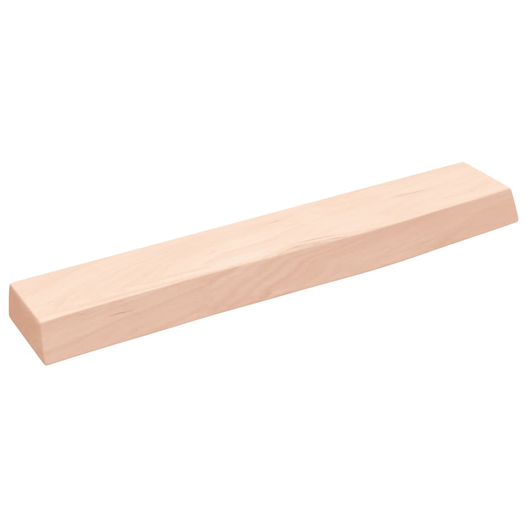 Wandschap 60x10x4 cm onbehandeld massief eikenhout is nu te koop bij PeponiXL, paradijselijk wonen!