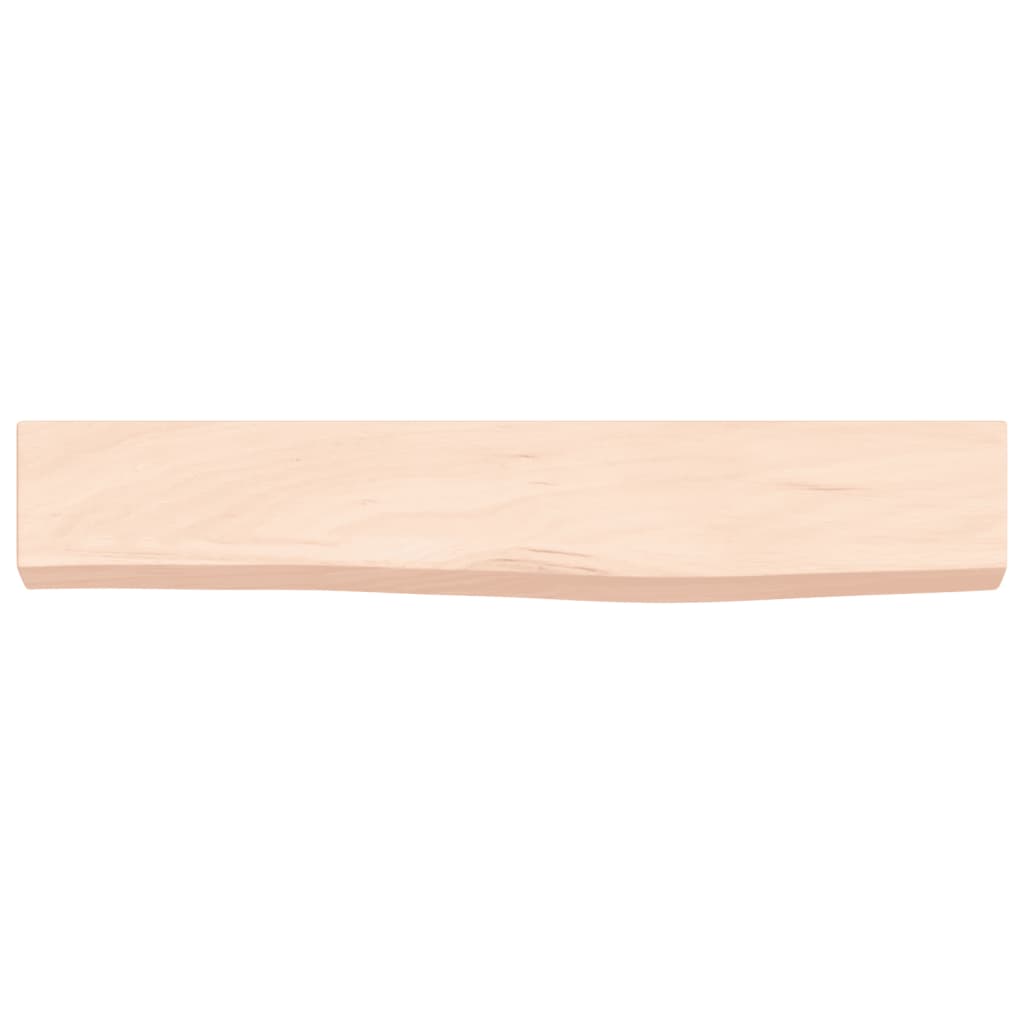Wandschap 60x10x4 cm onbehandeld massief eikenhout is nu te koop bij PeponiXL, paradijselijk wonen!