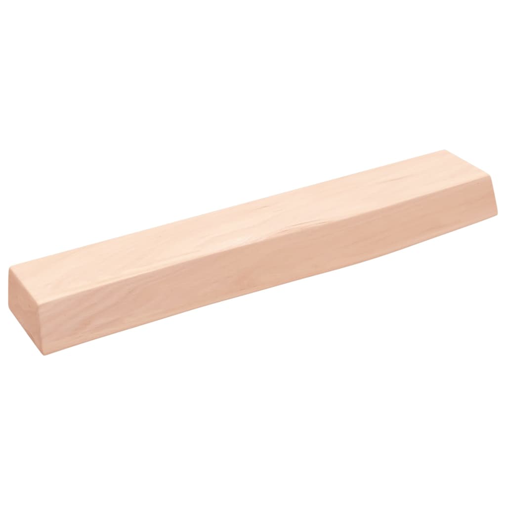 Wandschap 60x10x6 cm onbehandeld massief eikenhout is nu te koop bij PeponiXL, paradijselijk wonen!