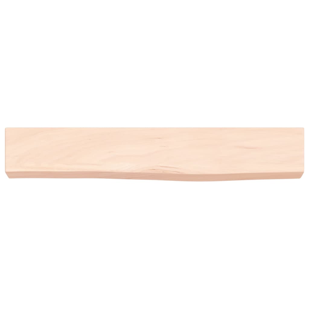 Wandschap 60x10x6 cm onbehandeld massief eikenhout is nu te koop bij PeponiXL, paradijselijk wonen!