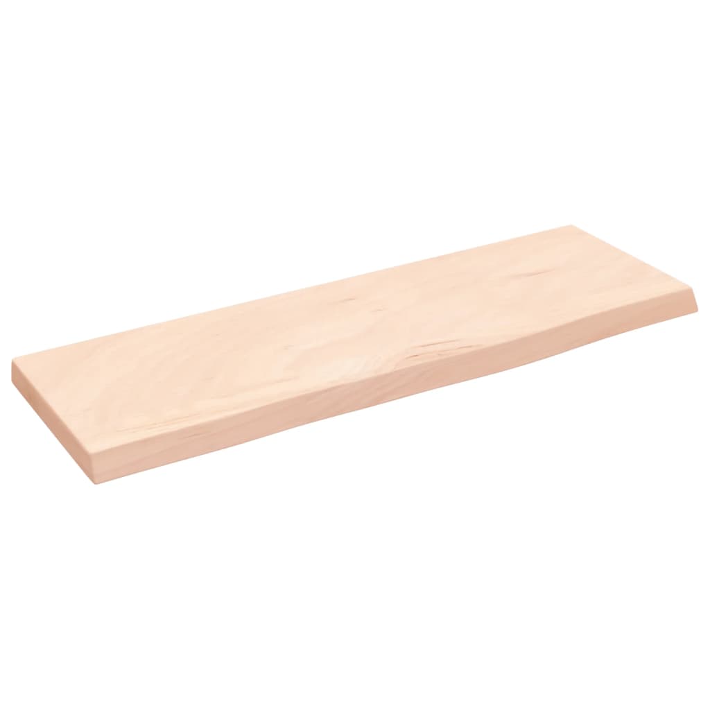 Wandschap 60x20x2 cm onbehandeld massief eikenhout is nu te koop bij PeponiXL, paradijselijk wonen!