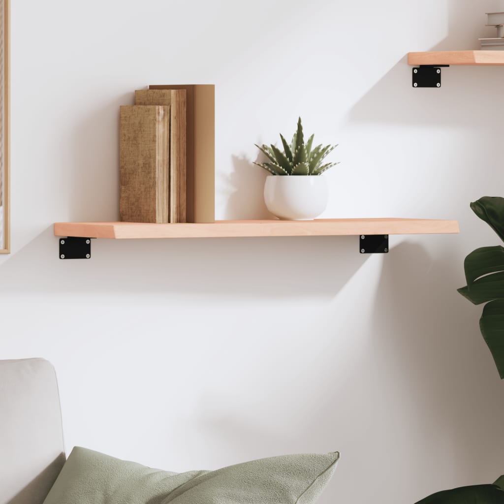 Wandschap 60x20x2 cm onbehandeld massief eikenhout is nu te koop bij PeponiXL, paradijselijk wonen!