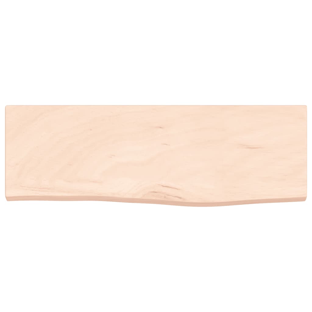 Wandschap 60x20x2 cm onbehandeld massief eikenhout is nu te koop bij PeponiXL, paradijselijk wonen!