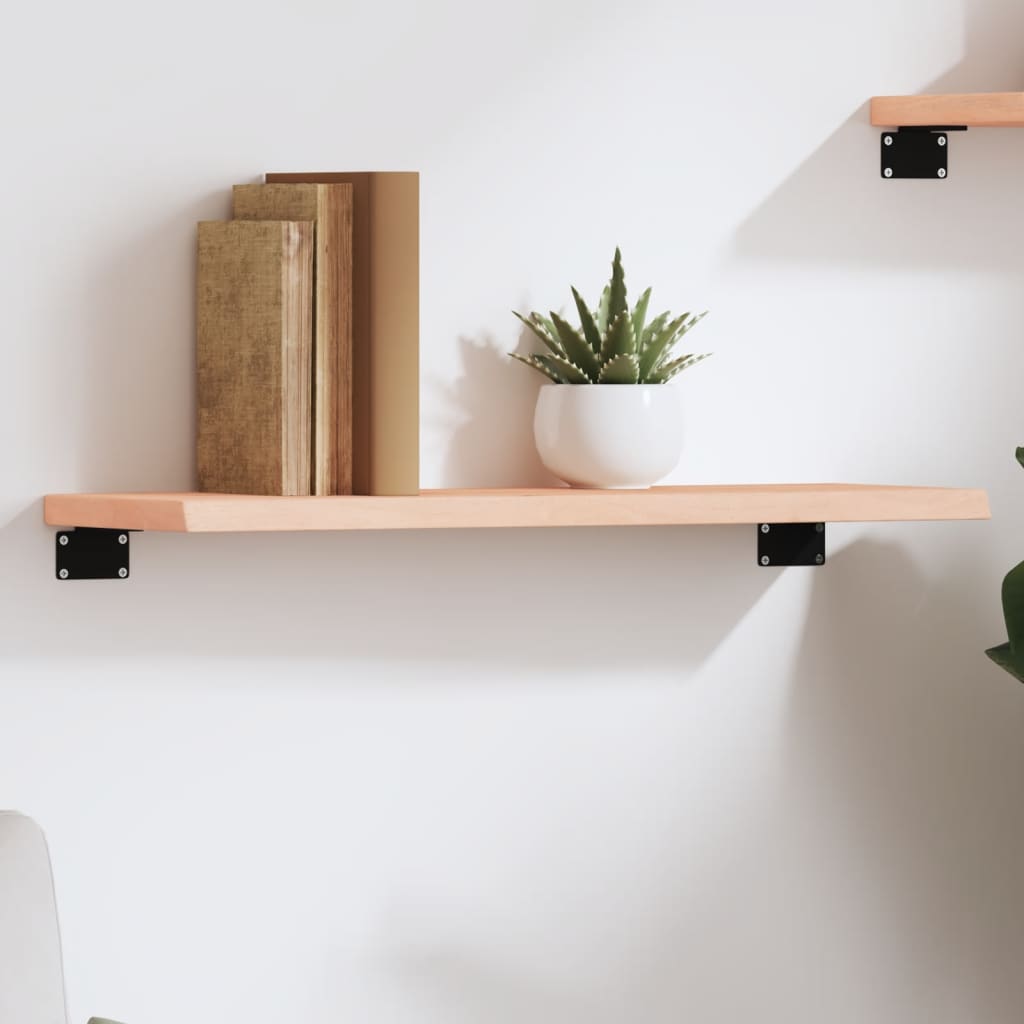 Wandschap 60x20x2 cm onbehandeld massief eikenhout is nu te koop bij PeponiXL, paradijselijk wonen!