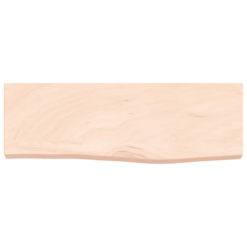 Wandschap 60x20x4 cm onbehandeld massief eikenhout is nu te koop bij PeponiXL, paradijselijk wonen!