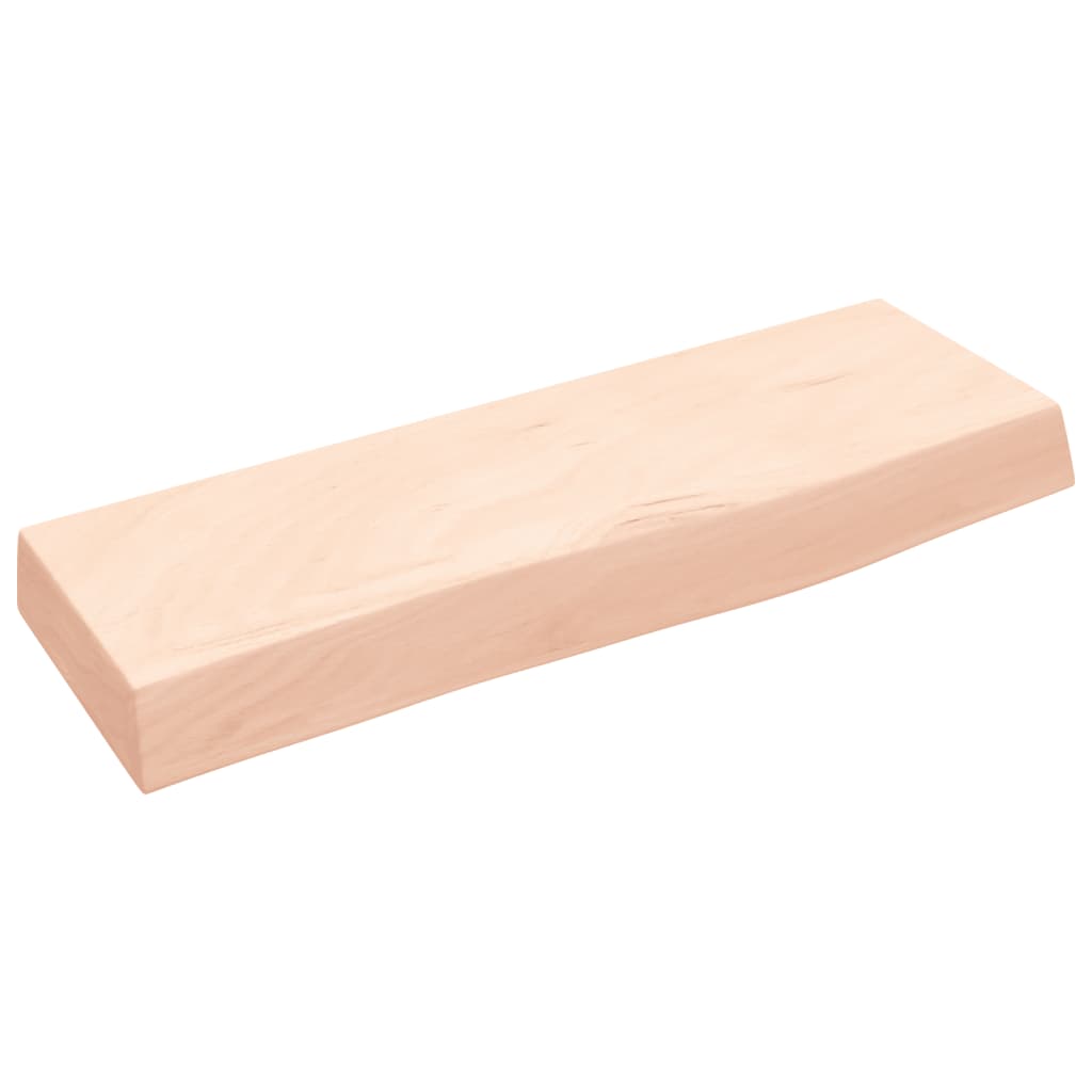 Wandschap 60x20x6 cm onbehandeld massief eikenhout is nu te koop bij PeponiXL, paradijselijk wonen!