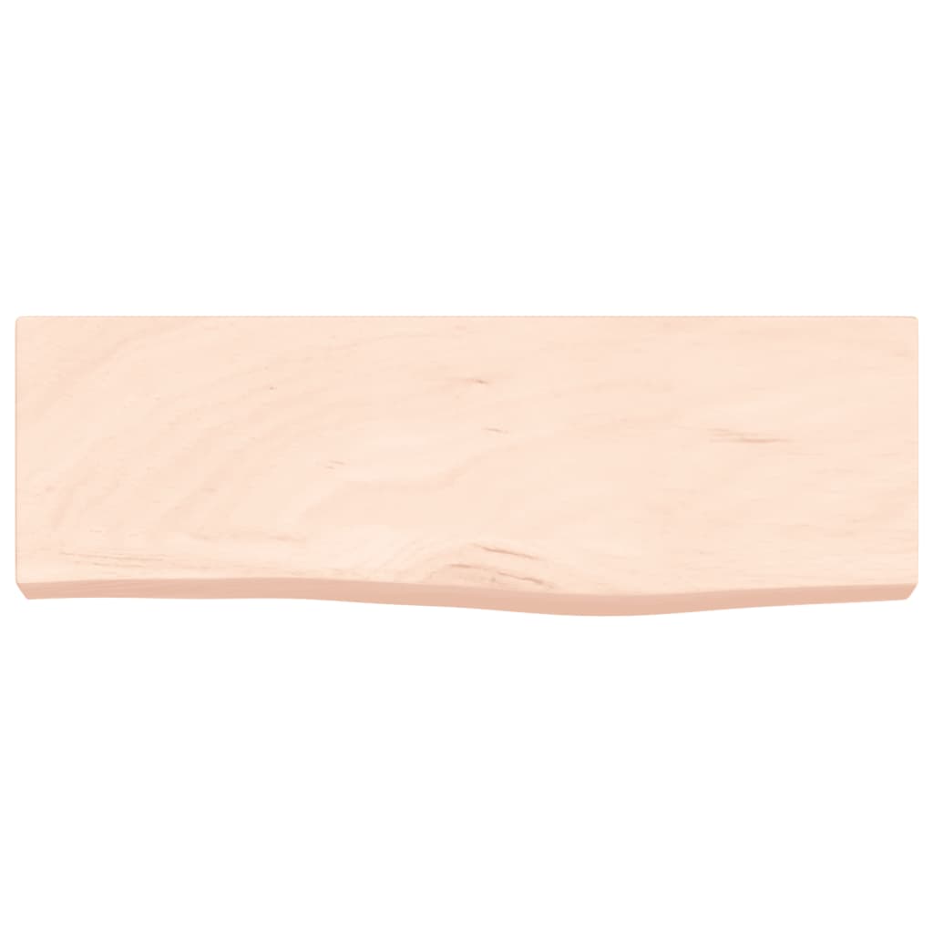 Wandschap 60x20x6 cm onbehandeld massief eikenhout is nu te koop bij PeponiXL, paradijselijk wonen!
