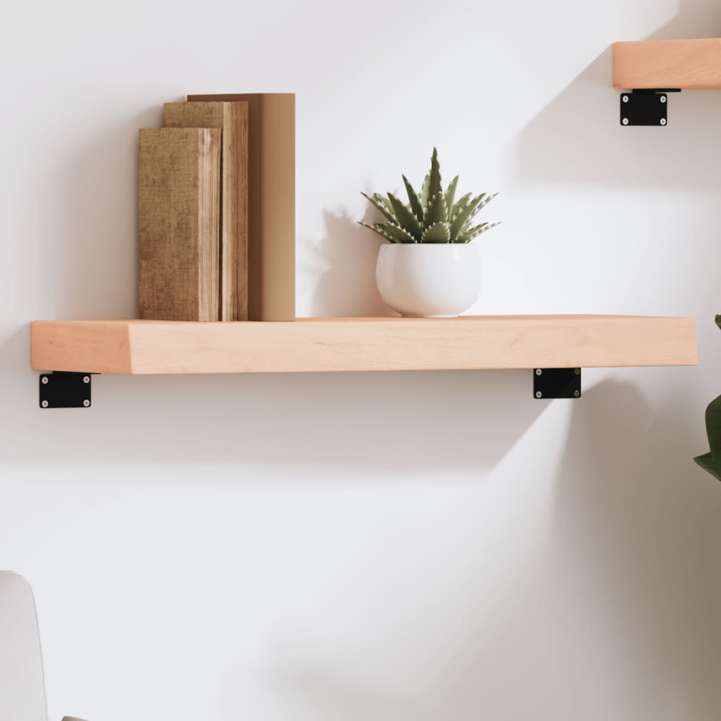 Wandschap 60x20x6 cm onbehandeld massief eikenhout is nu te koop bij PeponiXL, paradijselijk wonen!